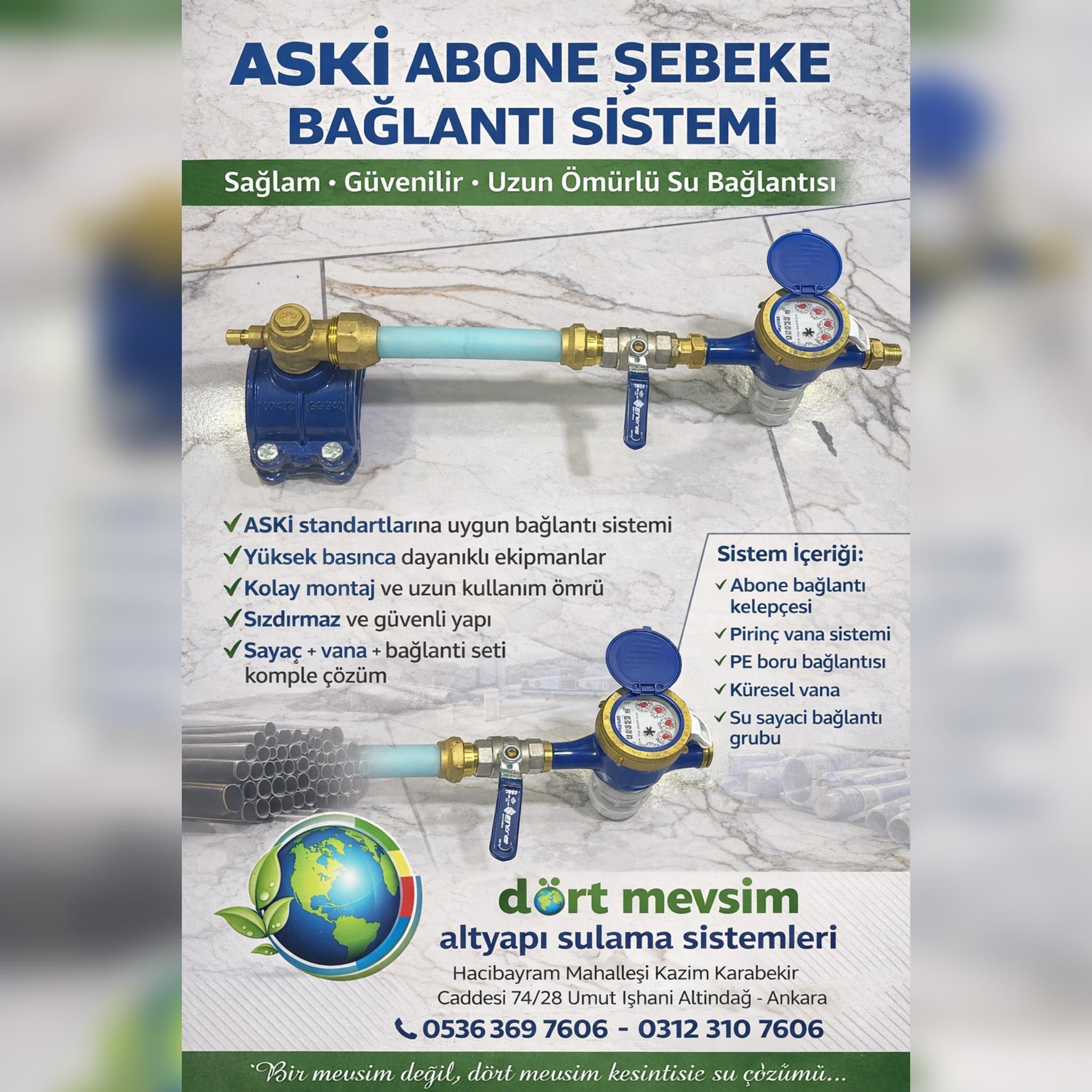 ASKİ  ABONE  ŞEBEKE BAĞLANTISI